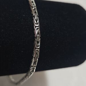 Sterling Silver Byzantine Chain Bracelet